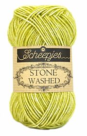 Scheepjeswol Stone Washed - 812 Lemon Quartz / limoengroen - Katoen Garen