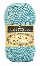 Scheepjeswol Stone Washed - 813 Amazonite / hemelsblauw - Katoen Garen