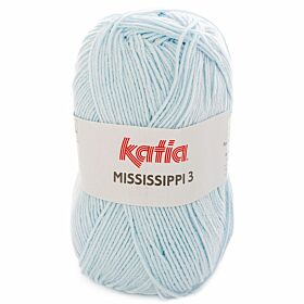 Katia Mississippi-3 - 813 babyblauw - Katoen/Acryl Garen