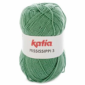 Katia Mississippi-3 - 819 pastelgroen - Katoen/Acryl Garen