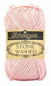 Scheepjeswol Stone Washed - 820 Rose Quartz / lichtroze / poederroze / babyroze - Katoen Garen