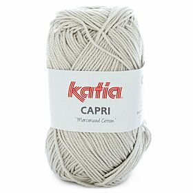 Katia Capri 82135 zeer lichtgrijs / parelgrijs - Katoen Garen