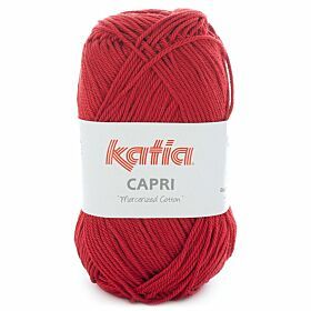 Katia Capri 82150 wijnrood / bordeauxrood - Katoen Garen