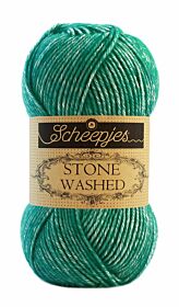 Scheepjes Stone Washed - 825 malachite / zeegroen - Katoen Garen