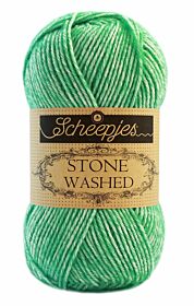 Scheepjes Stone Washed - 826 fosterite / opaalgroen - Katoen Garen