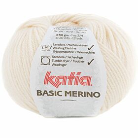 Katia Basic Merino - 83 licht ivoorkleurig - Wol/Acryl Garen