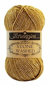 Scheepjes Stone Washed - 832 enstatite / goud / okergeel - Katoen Garen