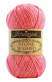 Scheepjes Stone Washed - 835 rhodochrosite / felroze / blush - Katoen Garen