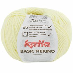 Katia Basic Merino - 84 pastelgeel - Wol/Acryl Garen