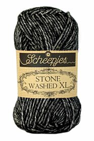Scheepjes Stone Washed XL - 843 black onyx - Katoen Garen