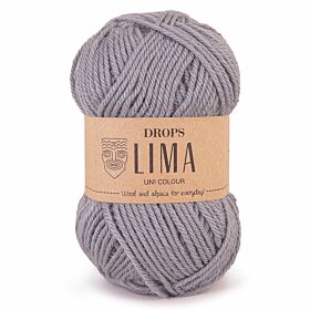 DROPS Lima Uni Colour - 8465 steengrijs - Wol & Garen