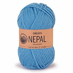 DROPS Nepal Uni Colour 8783 vergeet-me-niet - Wol Garen