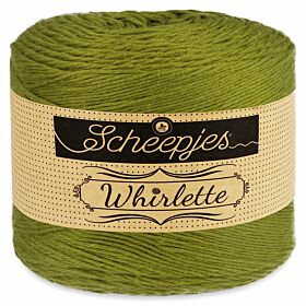 Scheepjes Whirlette 882 tangy olive - Uni-Kleur Olijfgroen Garencake