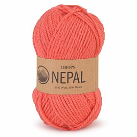 DROPS Nepal Uni Colour - 8909 koraal - Wol & Garen