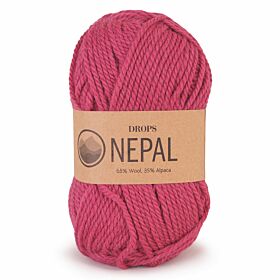 DROPS Nepal Uni Colour - 8910 framboos - Wol & Garen