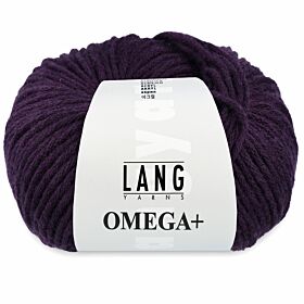 Lang Yarns Omega Plus 90 donkerpaars - Acryl Garen