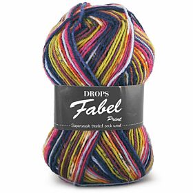 DROPS Fabel Print - 901 candy - Wol Garen