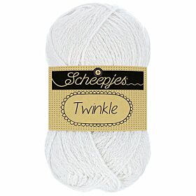 Scheepjes Twinkle 901 wit - Katoengaren met Lurex glitterdraad