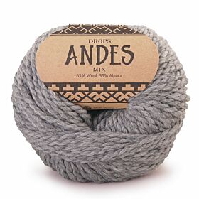 DROPS Andes Mix - 9015 grijs - Wol & Garen