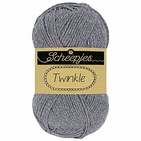 Scheepjes Twinkle 902 middengrijs - Katoengaren met Lurex glitterdraad
