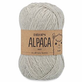 DROPS Alpaca 9020 zeer lichtgrijs (mix) - Wol Garen