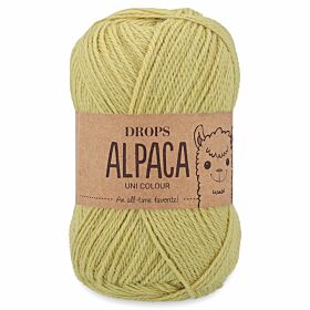 DROPS Alpaca 9028 citroentaart (Uni Colour) - Wol Garen