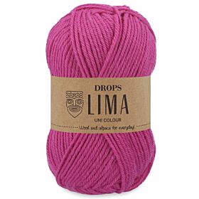 DROPS Lima 9028 magenta (Uni Colour) - Alpacawol Garen