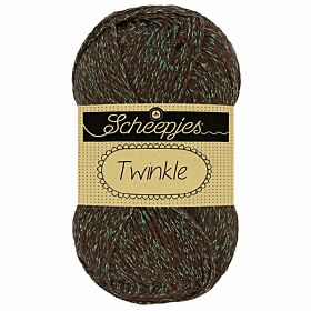 Scheepjes Twinkle 905 chocoladebruin - Katoengaren met Lurex glitterdraad