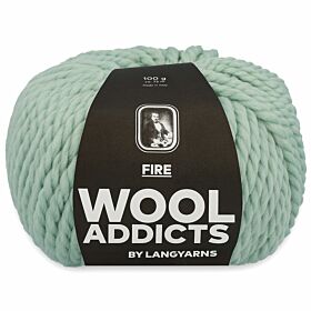 WoolAddicts Fire 91 mintgroen - Merinowol Garen