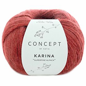Katia Concept Karina - 91 rood - Alpaca Lintgaren