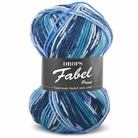 DROPS Fabel Print - 914 kustlijn (shoreline) - Wol Garen