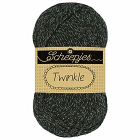 Scheepjes Twinkle 915 antraciet / donkergrijs - Katoengaren met Lurex glitterdraad