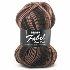 DROPS Fabel Long Print - 915 boomstam - Wol Garen