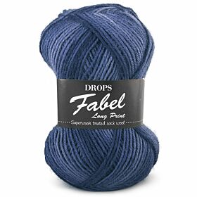 DROPS Fabel Long Print - 917 diepzee - Wol Garen