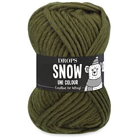 DROPS Snow Uni Colour - 92 donker mos - Wol Garen 1