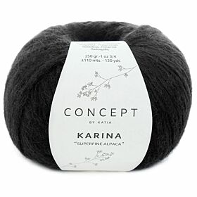 Katia Concept Karina - 92 zwart - Alpaca Lintgaren
