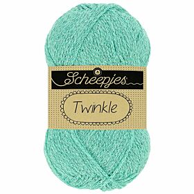 Scheepjes Twinkle 921 aquablauw - Katoengaren met Lurex Glitterdraad