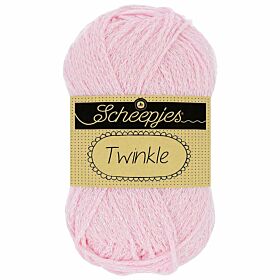 Scheepjes Twinkle 925 lichtroze / babyroze - Katoengaren met Lurex Glitterdraad