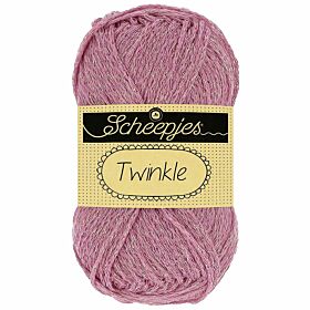 Scheepjes Twinkle 933 oudroze - Katoen glittergaren met Lurex glitterdraad