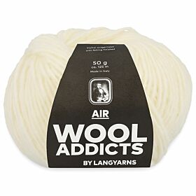 WoolAddicts Air 94 naturel / ecru / creme / offwhite - Merinowol Garen