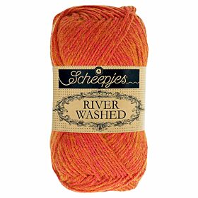 Scheepjes River Washed 944 nile (oranje) - Katoen/Acryl Garen