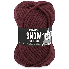 DROPS Snow Uni Colour - 95 kastanjerood - Wol Garen 1