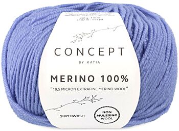 Katia Concept Merino 100% - 96 licht mauve - Wol Garen 1