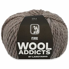Wooladdicts Fire 96 taupe / zand - Merinowol Garen