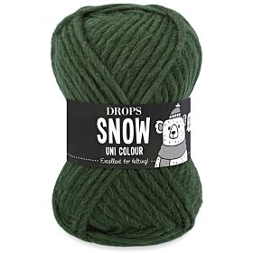 DROPS Snow Uni Colour - 97 donker klimop - Wol Garen 1