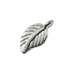 Bedeltje Blaadje - Antiek Zilver Bedels