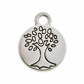 Bedeltje Tree of Life - Antiek Zilver Bedels
