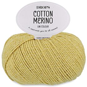 DROPS Cotton Merino Uni Colour - 34 paardenbloem - Wol/Katoen Garen 1