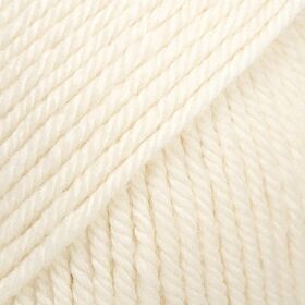 DROPS Daisy 01 naturel (uni colour) - Merino Garen
