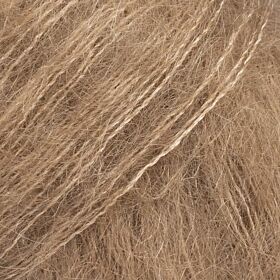 DROPS Kid-Silk 42 amandel / lichtbruin (Uni Colour) - Mohair Wolgaren